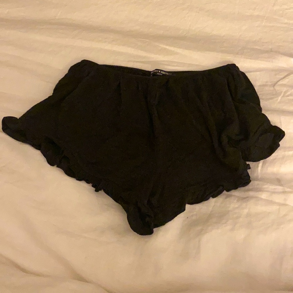 Ruffled Lounge Shorts - Brandy Melville